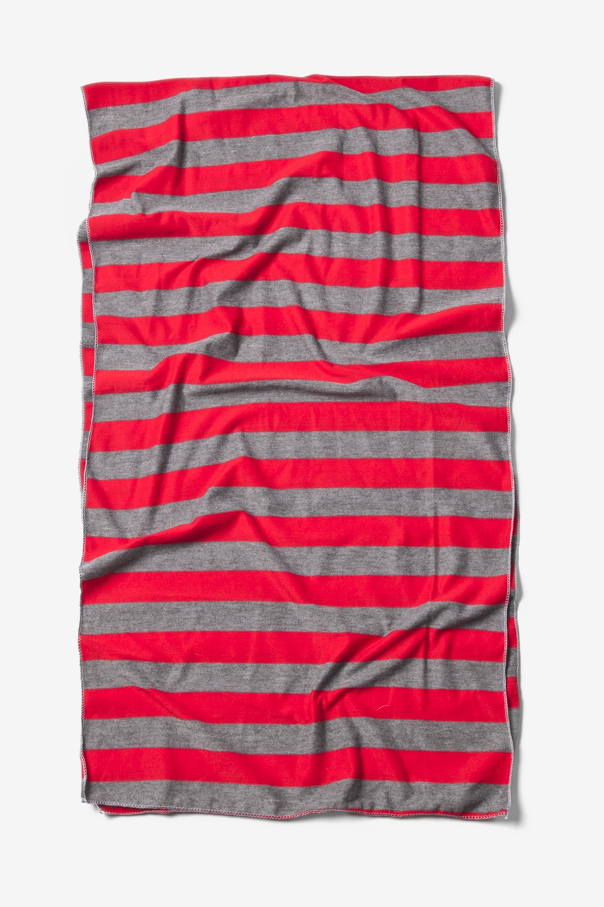 Red Caravan Stripe Scarf | Striped Scarves | Scarves.com