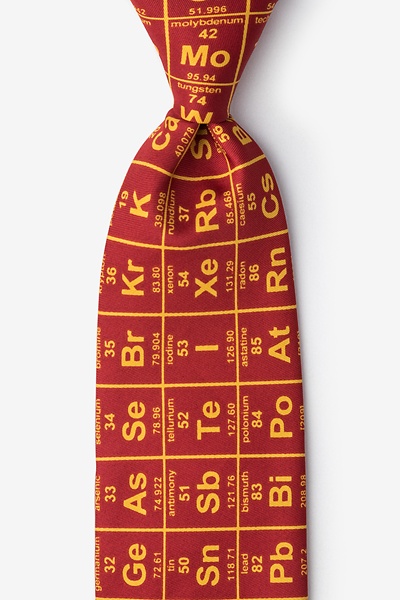 Red Polyester Elements Tie | Ties.com