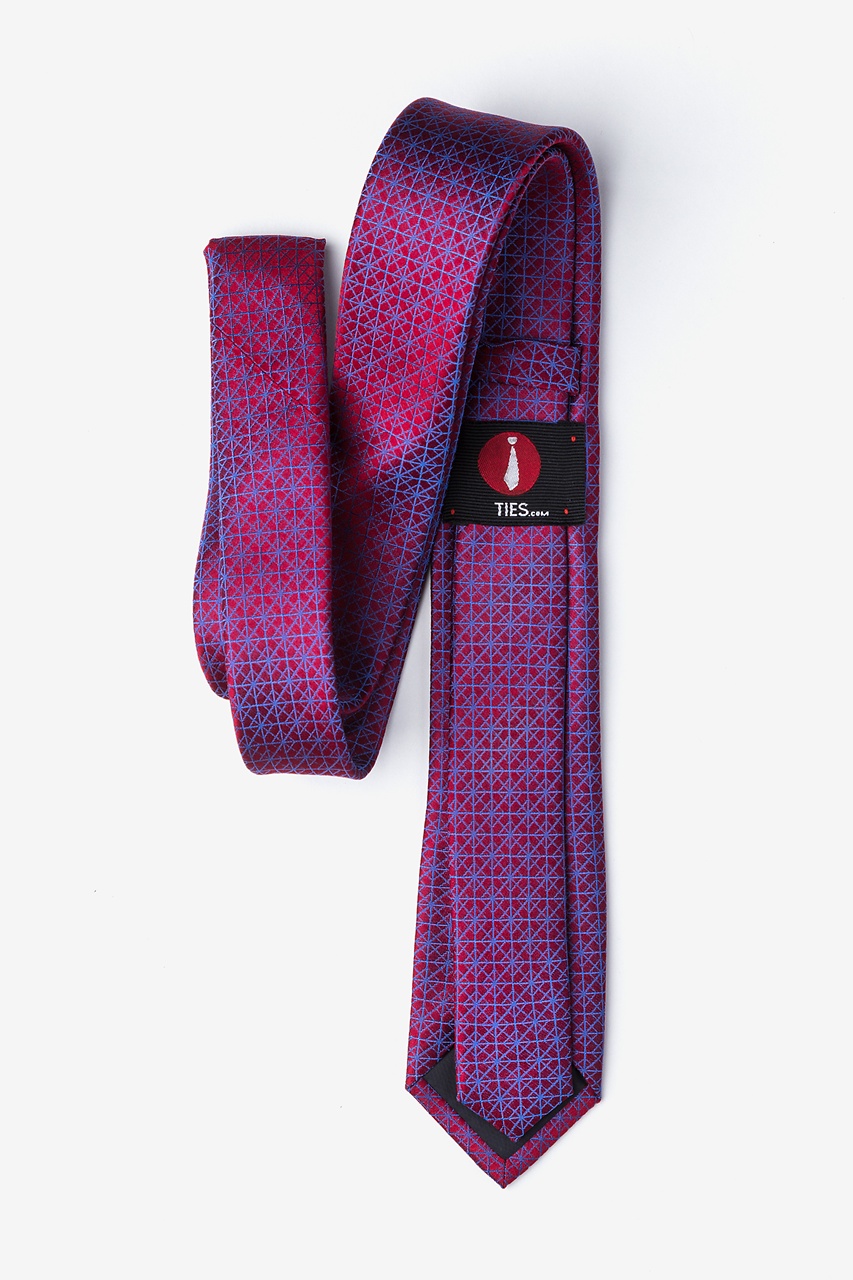 Red Silk Panay Skinny Tie | Ties.com