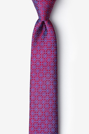 Panay Red Skinny Tie