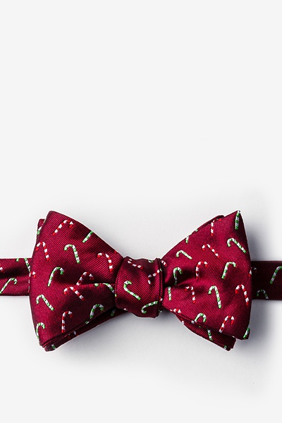 Candy Cane Peppermint Bow Tie | Red Christmas Bow Tie | Ties.com