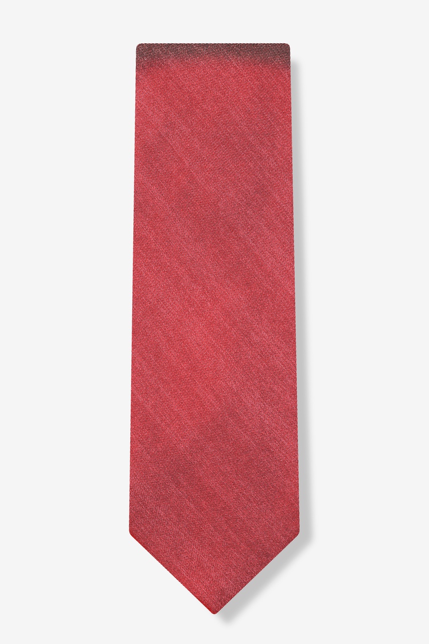 Red Silk Solid Stitch Tie | Ties.com