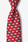 Republican Elephants Red Tie Photo (0)