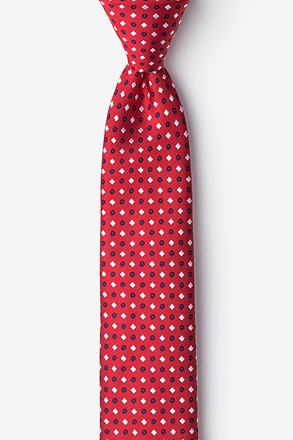 _Trinidad Red Skinny Tie_