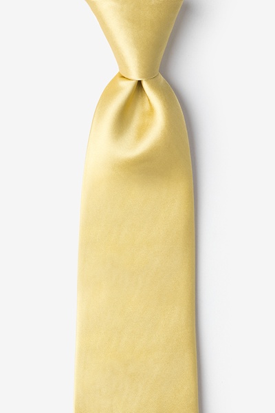 gold silk tie