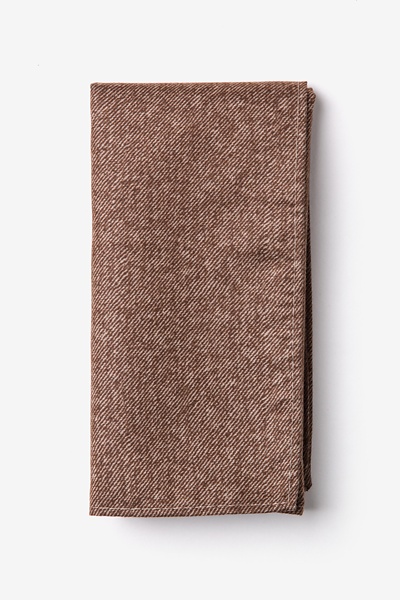 Rust Cotton Yuma Pocket Square | Ties.com