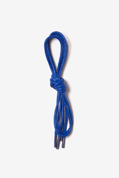 Sapphire Glazed Cotton Sapphire Blue Shoelaces