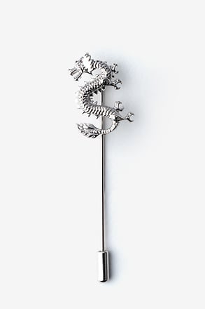 Dragon Silver Lapel Pin