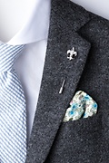 Fleur De Lis Silver Lapel Pin Photo (1)