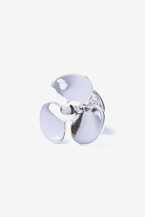 Propeller Silver Lapel Pin