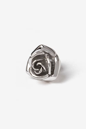 _Rose Silver Lapel Pin_