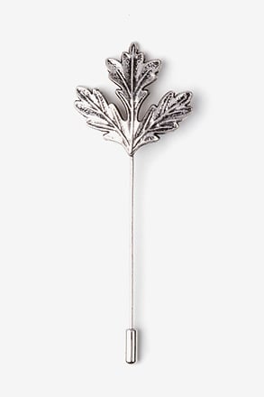 _Silver Leaf Lapel Pin_