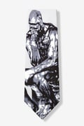 Thinker - Rodin Silver Tie Photo (0)