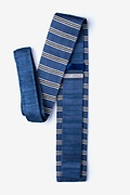 French Stripe Slate Knit Tie Photo (1)