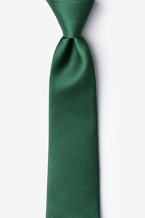 Spurce Green Silk Tie for Men | Solid 