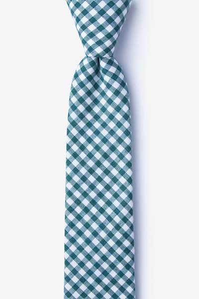 Teal Cotton Clayton Skinny Tie | Ties.com