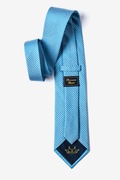 Checked Plaid Turquoise Extra Long Tie Photo (1)