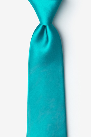 Turquoise Silk Tie for Men | Solid Neckties Collection | Ties.com