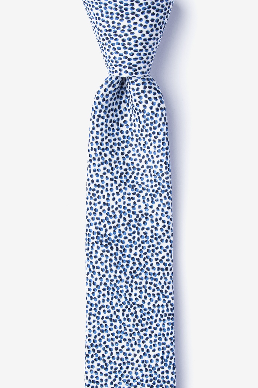 White Cotton Amherst Skinny Tie | Ties.com