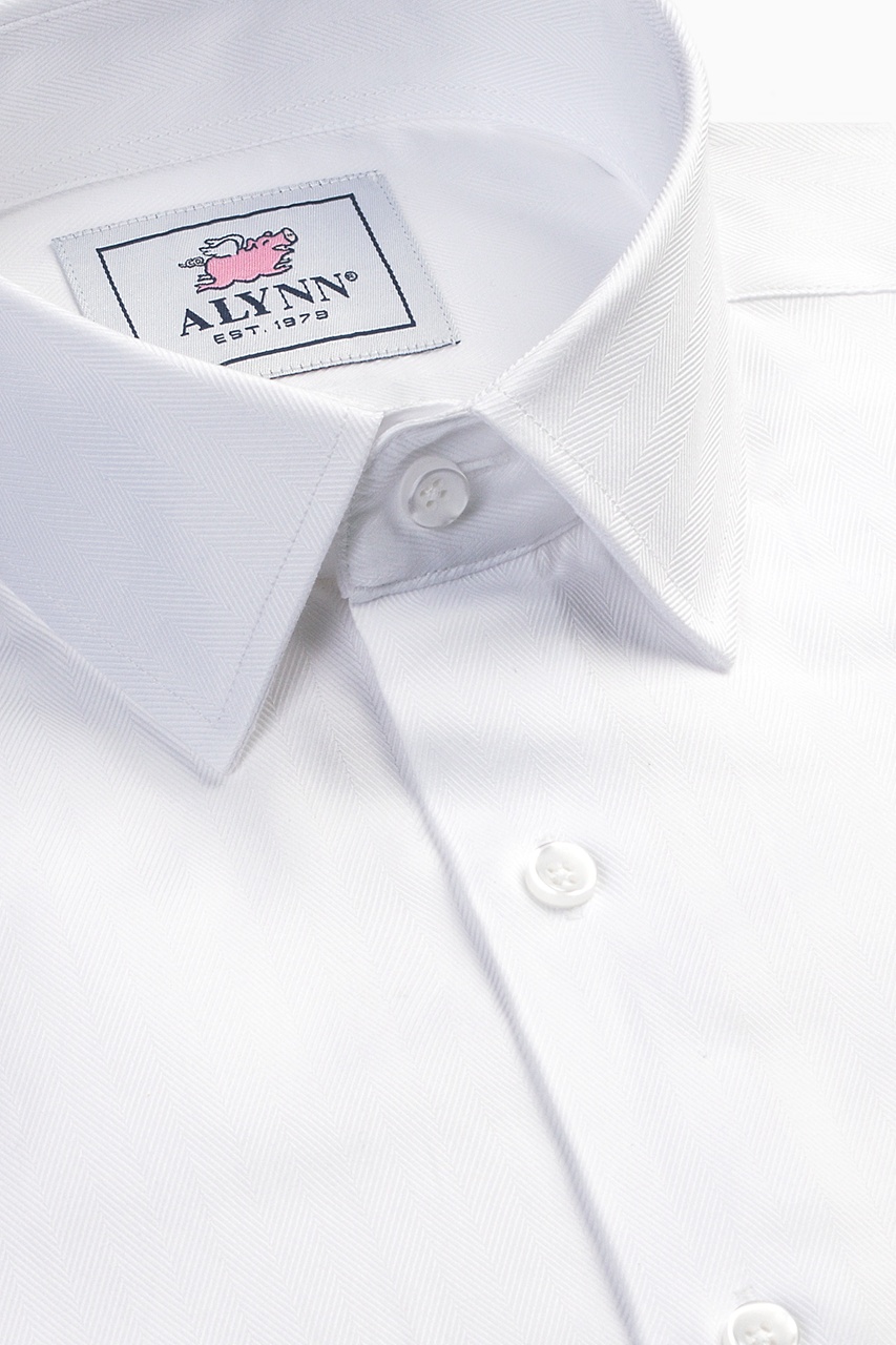 Oliver Brown Mandarin Collar Cotton Shirt - White - 17