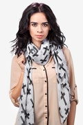 White Cross Scarf Photo (2)