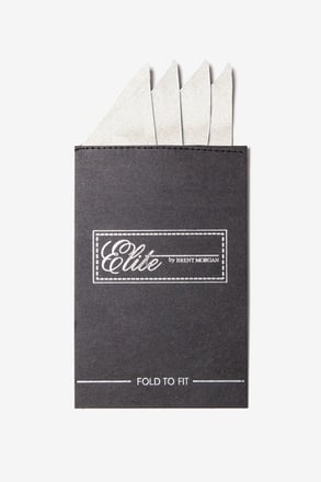 Solid White Insert Pocket Square Card