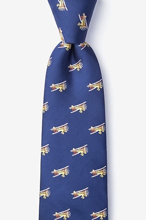 Biplanes Yellow Tie