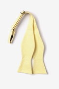 Yellow Chamberlain Check Self-Tie Bow Tie Photo (1)