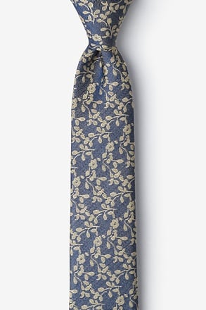 Kauai Yellow Skinny Tie