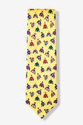 Racing Colors Yellow Tie Photo (1)