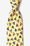 Racing Colors Yellow Tie Photo (0)