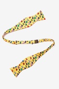 Rainbow Boats Yellow Silk Bow Tie | Nautical Bow Ties | Ties.com