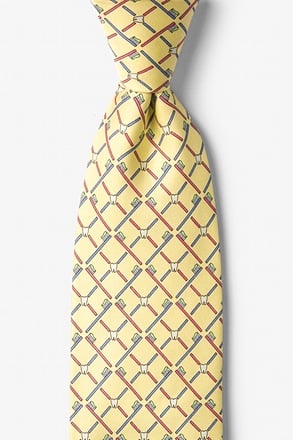 Real Dentists Wear Plaid Yellow Tie